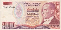 20.000   Líra  1970      Törökország