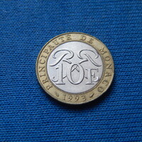 Monaco  1993  10 Frank  RITKA  250.000 db