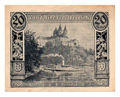 Ausztria Niederösterreich 20 Heller 1920 PS110a