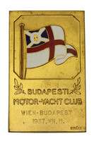 Berán Nándor: Budapesti Motor-Yacht Club plakett 1937