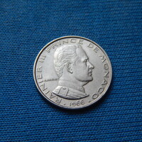 Monaco  1966  1 Frank  Ritka  175.000 db