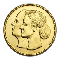 Monaco II. Albert és Charlene esküvői emlékérem 2011