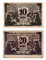 Ausztria Notgeld Lambach 10-20 Heller 1920