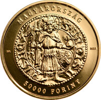 Hunyadi János aranyforintja 50000 Forint 2022 Au 3,49g
