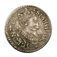 Lengyelország III. Zsigmond (Vasa) 3 Groschen Trojak 1597 Olkusz