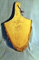 Nagy kérges fali dísz német vágódeszka