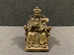 ANTIK ÜLŐ KONFUCIUS BRONZ SZOBOR!!!  7 cm !!