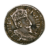 Lengyelország III. Zsigmond Háromgarasos Trojak 1598 Olkusz