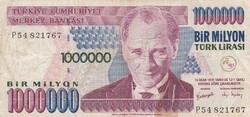 1.000.000   Líra  1970    Szakadt   Törökország