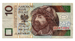 Lengyelország 10 Zloty Bankjegy 1994 P173a L196b