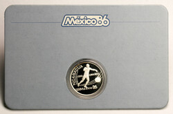 Nicaragua 2000 Cordobas 1988 PP Labdargúgó VB 1986 Mexikó, bliszterben 16,6g Ag900