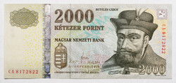 2000 Forint Bankjegy 2010 CA UNC
