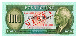 1000 Forint Bankjegy 1993 D sorozat MINTA