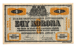 1916 Ostffyasszonyfa 1 Korona