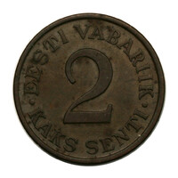 Észtország 2 Senti 1934