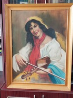 Senyei J.  Cinkapanna c. festménye