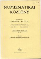 Numizmatikai Közlöny 82-83. évfolyam 1983-1984