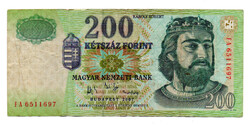200 Forint Bankjegy 2007 FA F