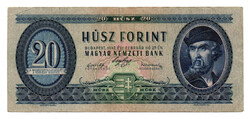 20 Forint Bankjegy 1947 F