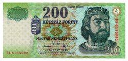 200 Forint Bankjegy 2005 FB UNC