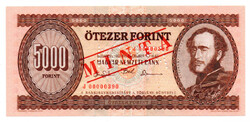 5000 Forint Bankjegy 1993 J sorozat MINTA