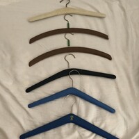 Bőrhatású retro vállfák 6 db