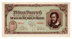 20 Pengő Bankjegy 1926 MINTA