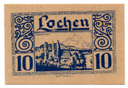 Ausztria Notgeld Lochen 10 Heller 1920