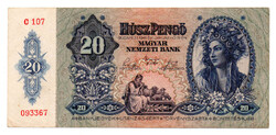 20 Pengő Bankjegy 1941 VF