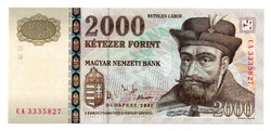 2000 Forint Bankjegy 2002 CA UNC