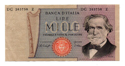 Olaszország 1000 Líra Bankjegy 1977 P101e