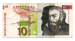 Szlovénia 10 Tolar Bankjegy 1992 P11a