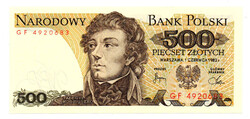 Lengyelország 500 Zloty Bankjegy 1982 P145d L161b