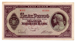 100 Pengő Bankjegy 1945 EF