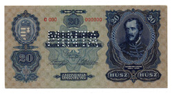 20 Pengő Bankjegy 1930 MINTA gEF