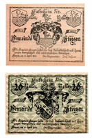 Ausztria Notgeld Steegen 10-20 Heller 1920