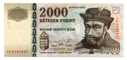 2000 Forint Bankjegy 1998 CG aEF