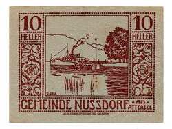 Ausztria Notgeld Nussdorf am Attersee 10 Heller 1920