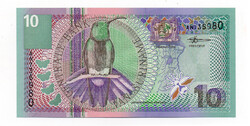 Suriname 10 Gulden Bankjegy 2000 P147