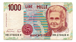 Olaszország 1000 Líra Bankjegy 1990 Pick:114.a