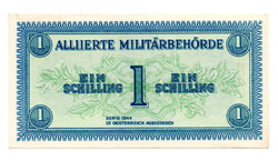 Ausztria 1 Schilling Bankjegy 1944 XF-UNC