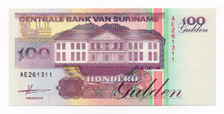 Suriname 100 Gulden Bankjegy 1991 P139a UNC