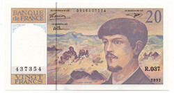 Franciaország 20 Frank Bankjegy 1992 Pick:151f