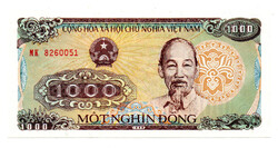 Vietnám 1000 Dong Bankjegy 1988 P106a