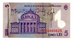 Románia 5 Lei Bankjegy 2006 P118b