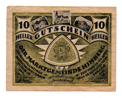 Ausztria Notgeld Himberg 10 Heller 1920