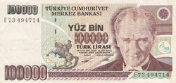 100.000   Líra  1970      Törökország
