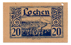 Ausztria Notgeld Lochen 20 Heller 1920