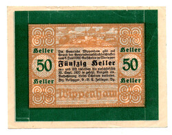 Ausztria Notgeld Wippenham 50 Heller 1920