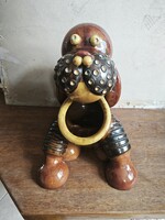 Kajári Gyula art deco kerámia kutya.